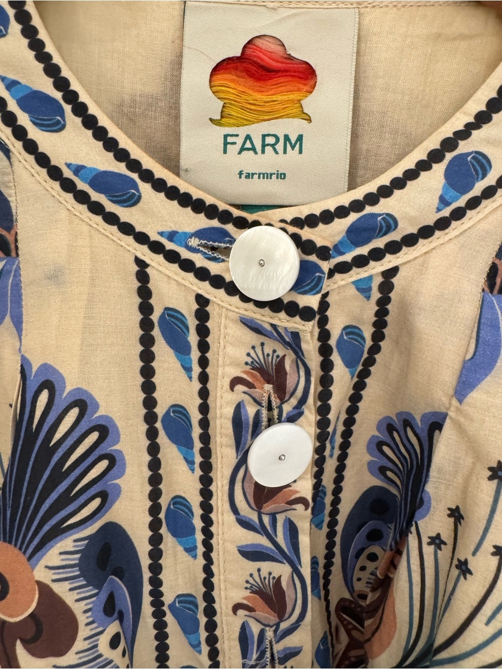 FARM Rio Long Sleeve Belted Mini Dress | Size Small | Perfect Condition - Picture 5 of 9